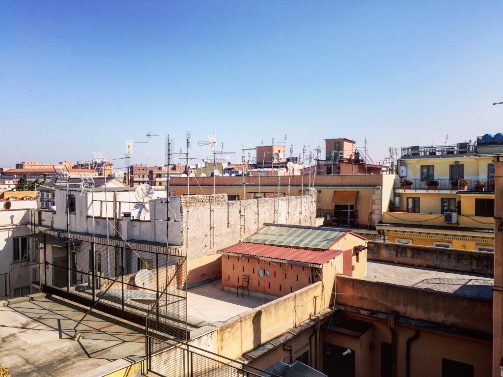 Vue sur les toits de Rome