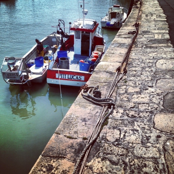 Des bateaux de pêche dans le petit port du Pouliguen