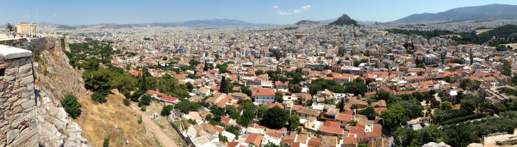 Vue panoramique sur Athènes