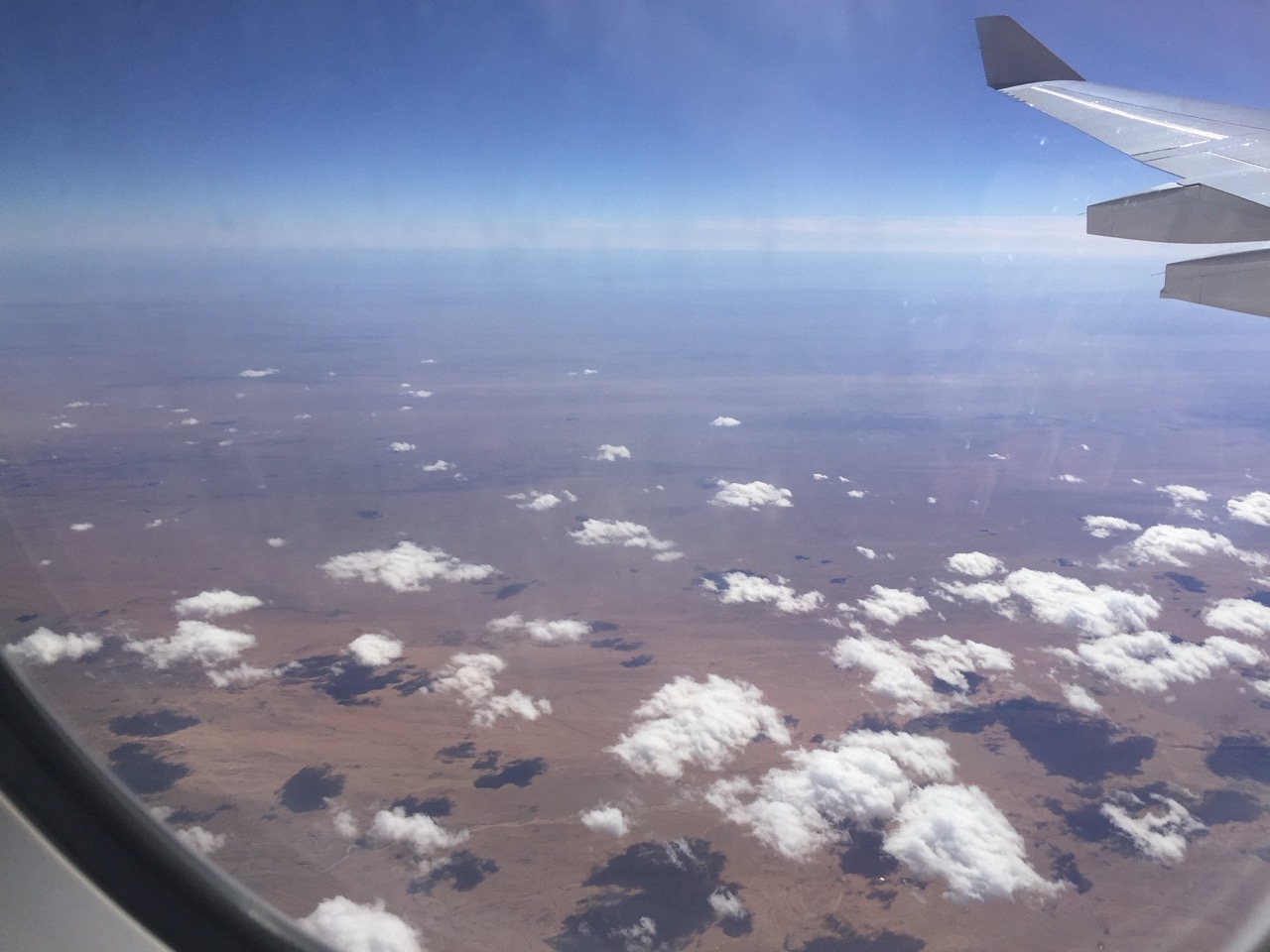 Au-dessus du désert de Gobi en Asie centrale