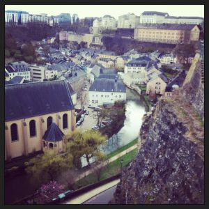Vue sur la vieille ville de Luxembourg