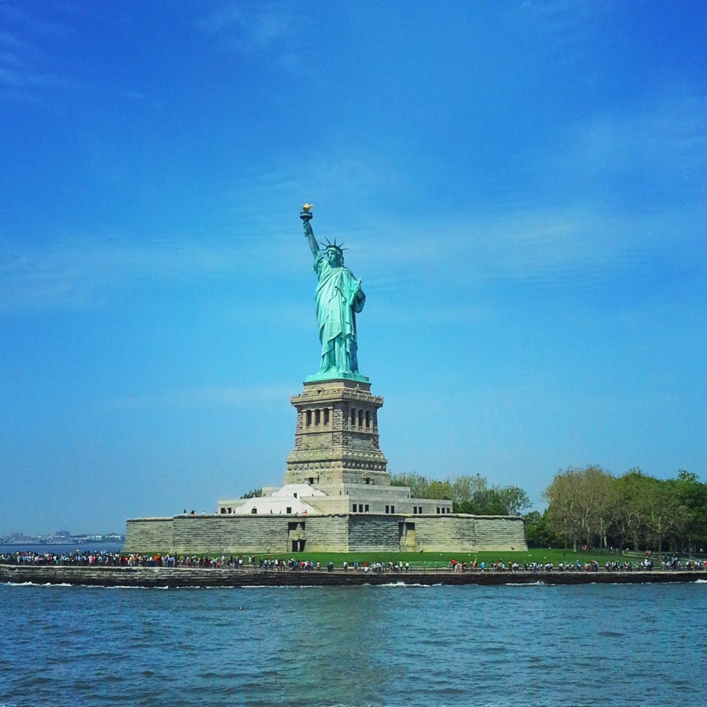 La statue de la liberté, un cadeau du peuple français aux USA.