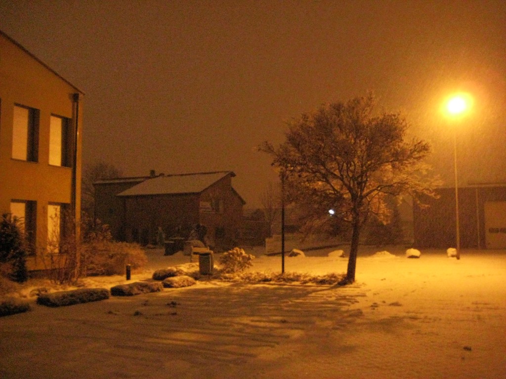 La nuit en Alsace pendant l'hiver