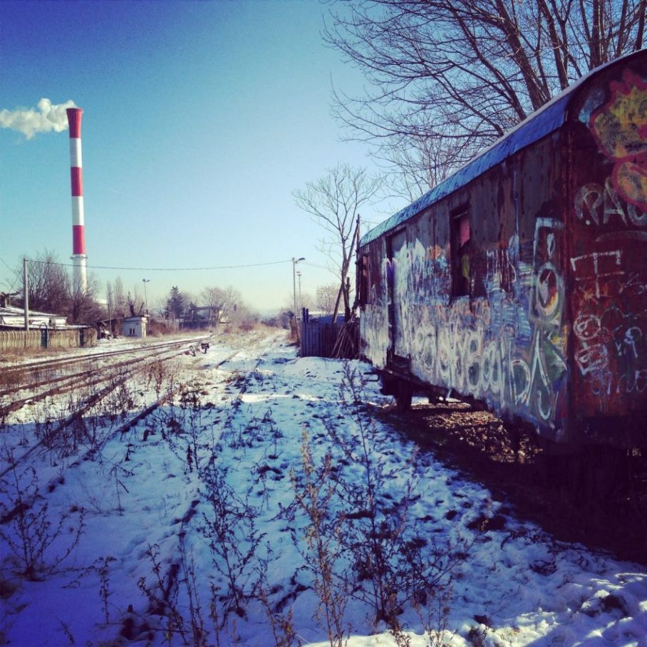 Un wagon abandonné en Serbie