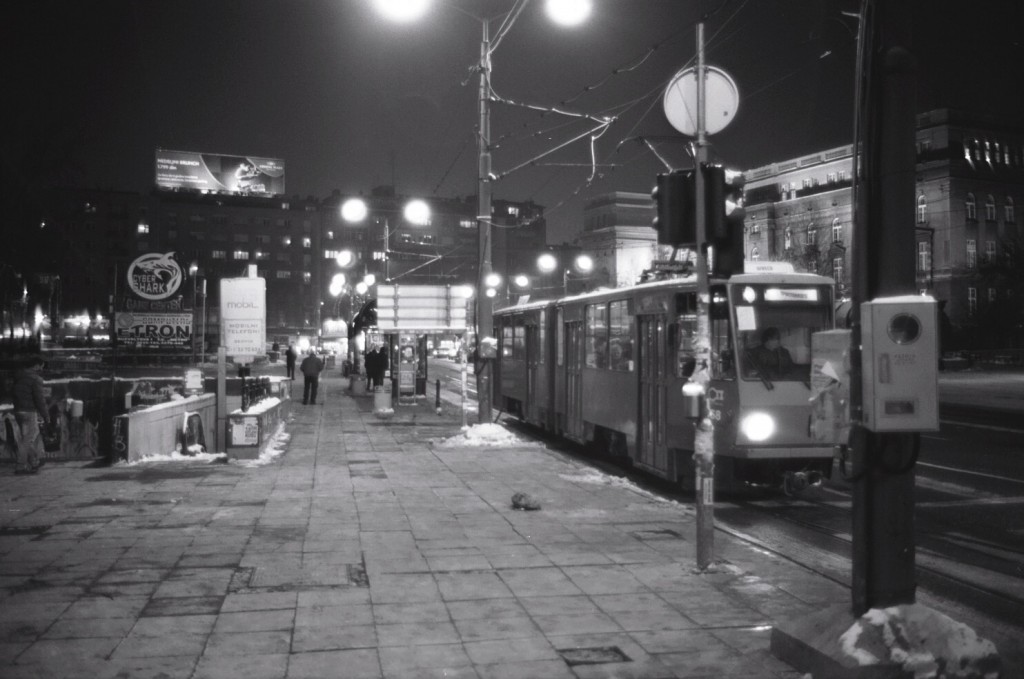 un tramway la nuit, Belgrade