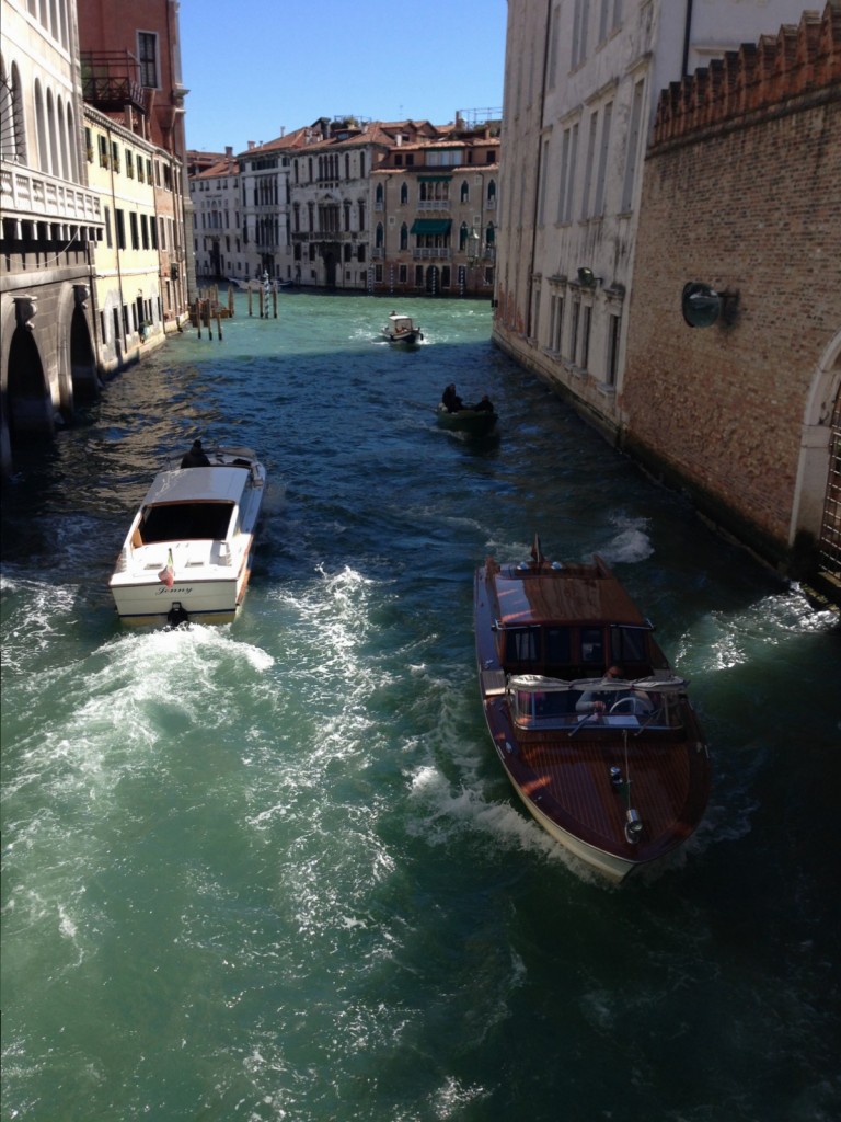 Circulation intense à Venise