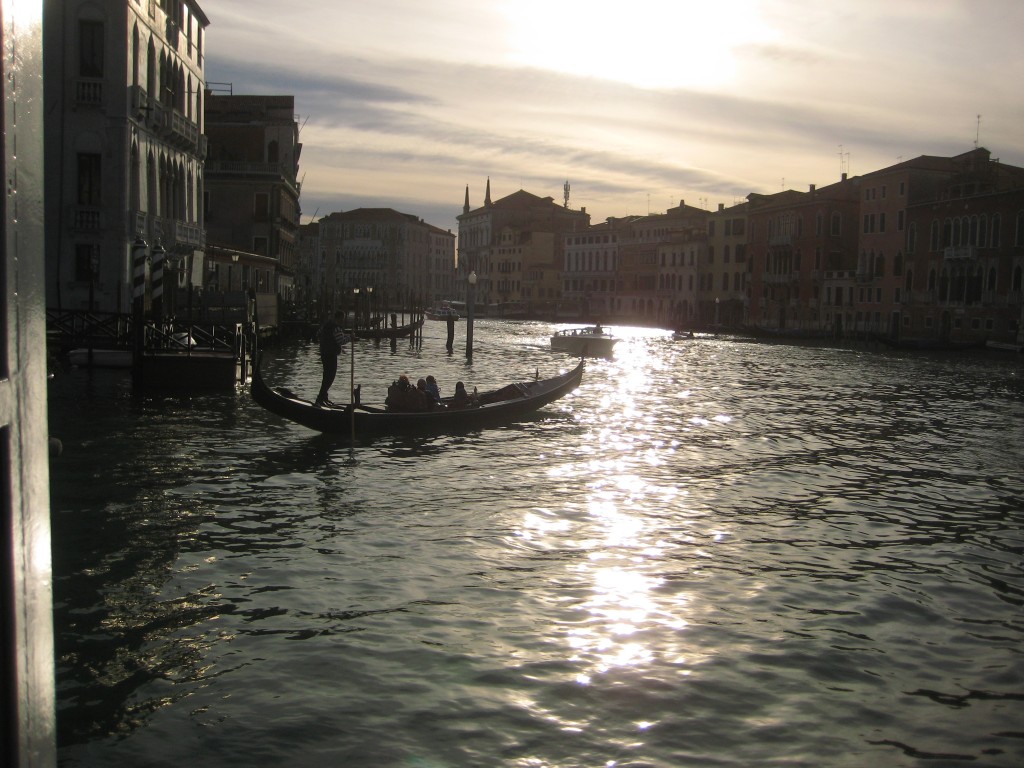 Le grand Canal de Venise ou se concentre toute l'activité de la ville