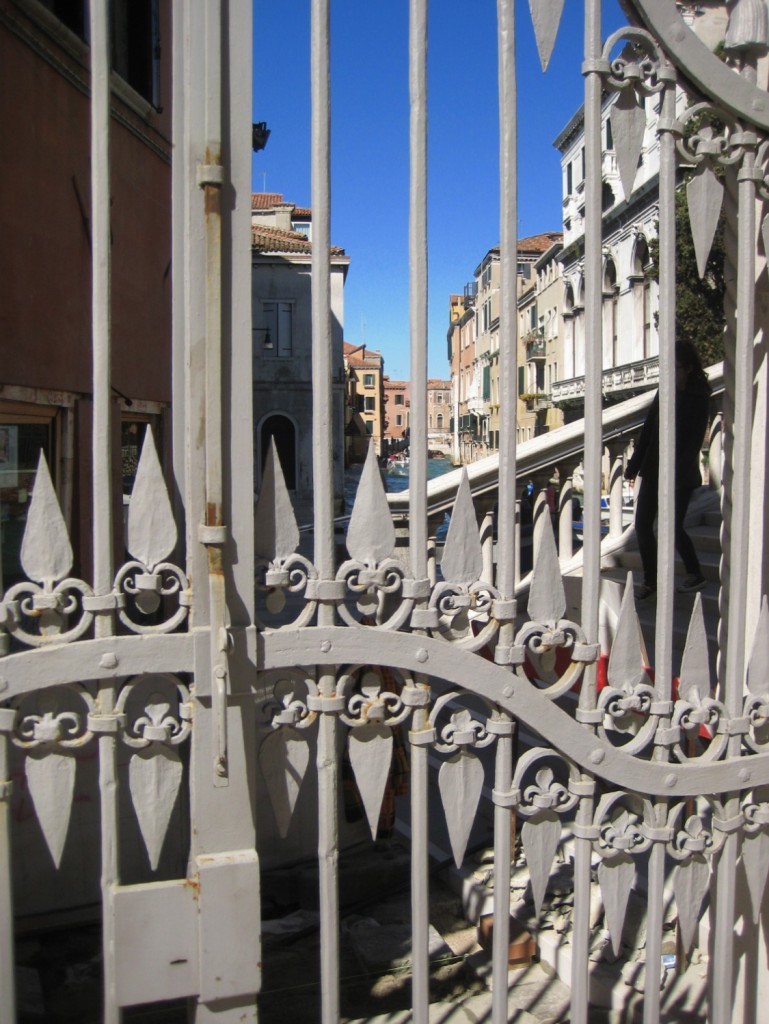 Les grilles d'un palais vénitien