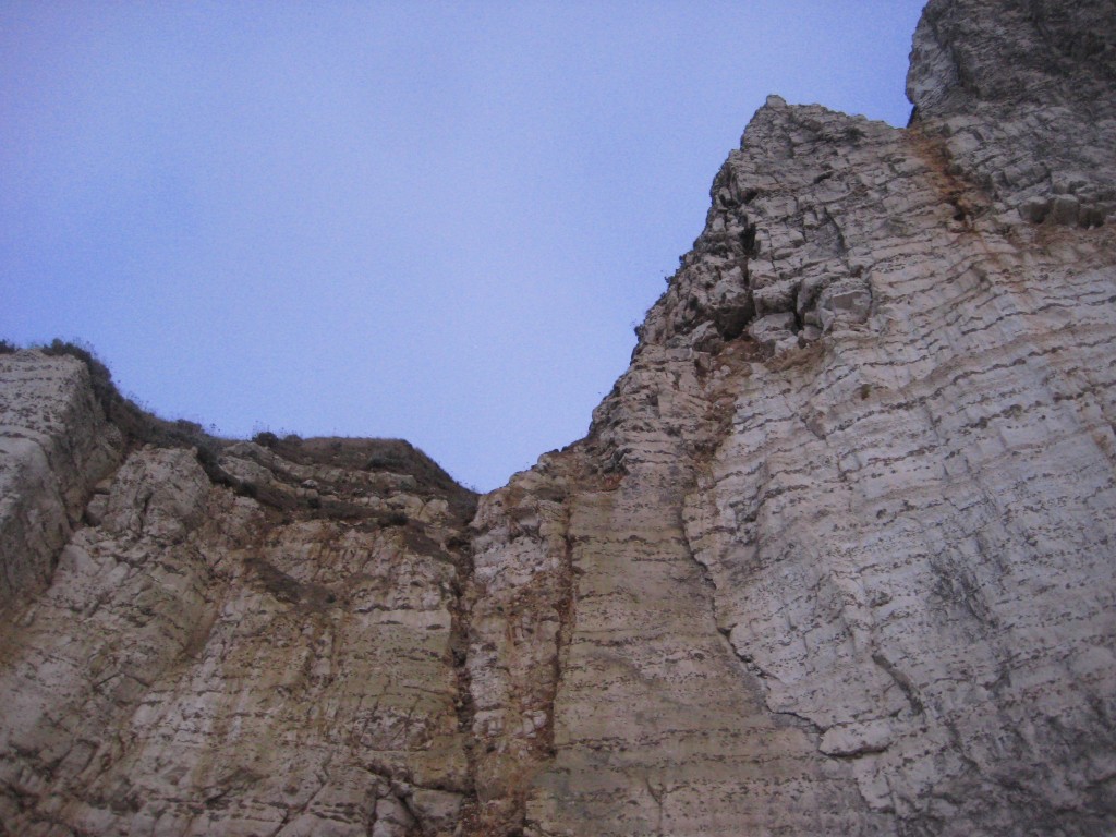 Une falaise vacillante à Etretat