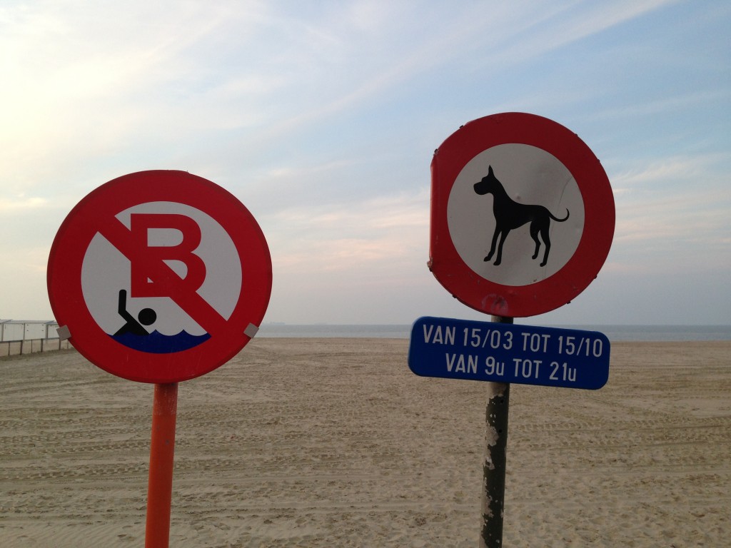 Une plage en Belgique où la baignade est interdite
