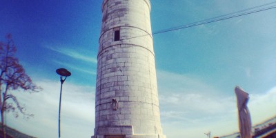 Le phare de la ville de Venise sur l'île de Murano
