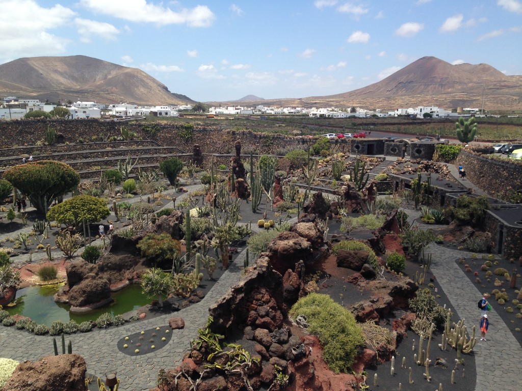 Le jardin de cactus à Lanzarote