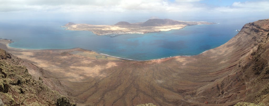 Panorama depuis El Mirador del Rio à Lanzarote
