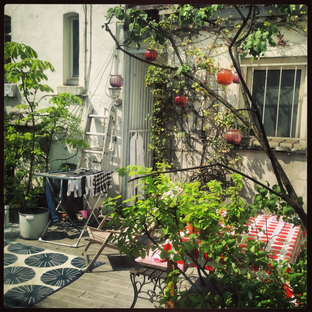 Un petit jardin caché du centre ville de Düsseldorf 