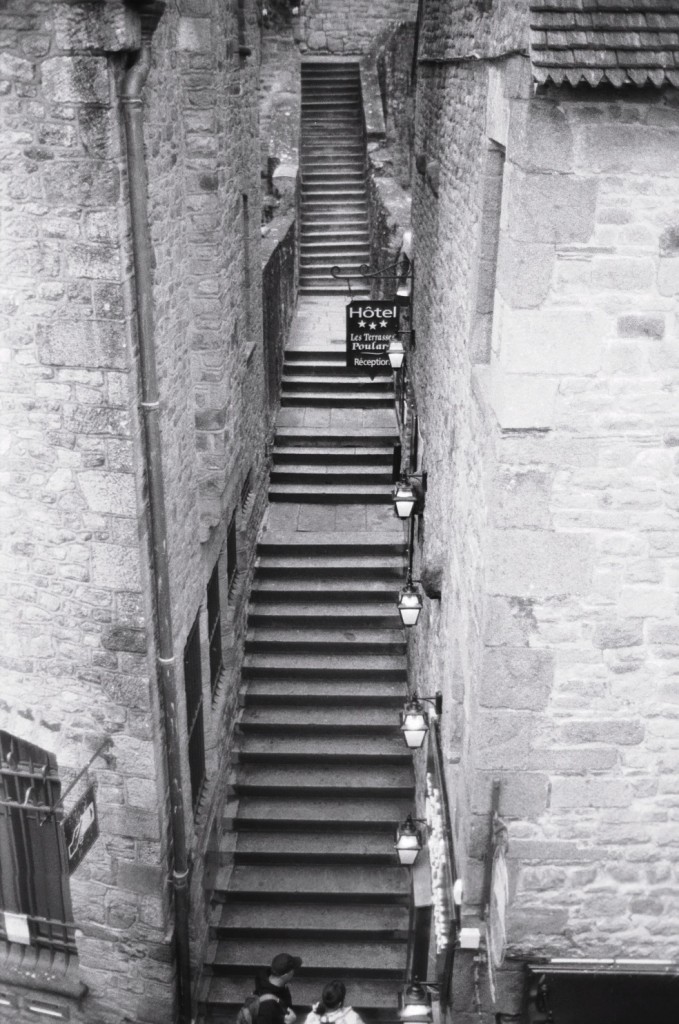 Les escaliers du Mont Saint-Michel