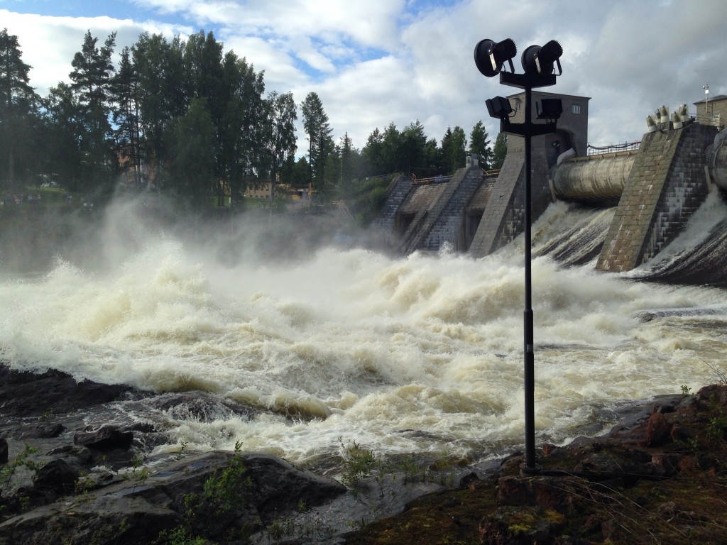 29. Le barrage d'Imatra non loin de la frontière finno-russe