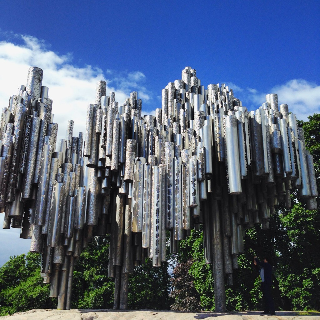 Le monument Sibelius à Helsinki 