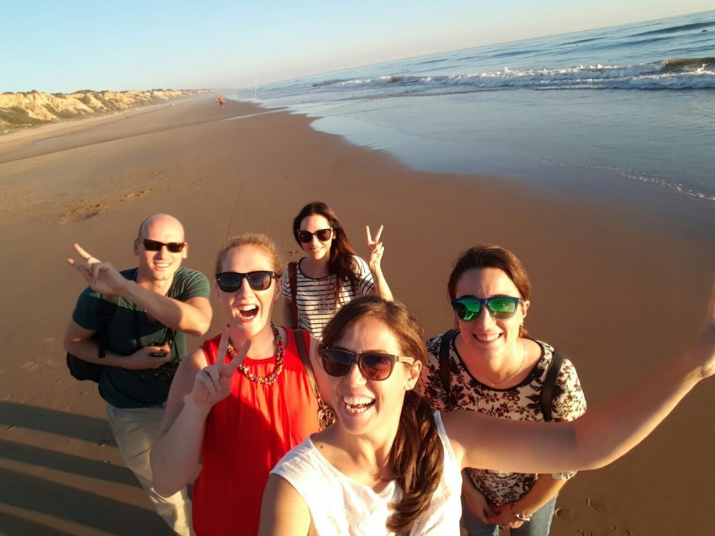 Selfie sur l'une des plus belles plages d'Espagne...