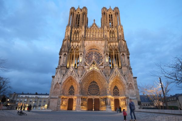 la cathédrale de Reims dans la Marne