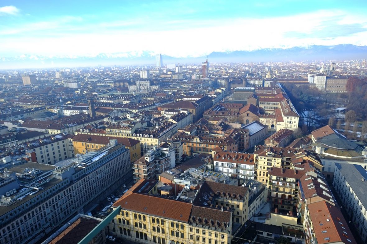Une vue panoramique sur la ville de Turin