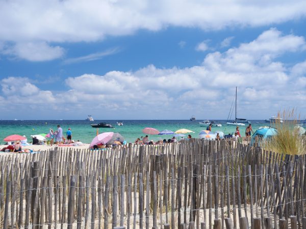 La plage publique de Ramatuelle vers Loulou