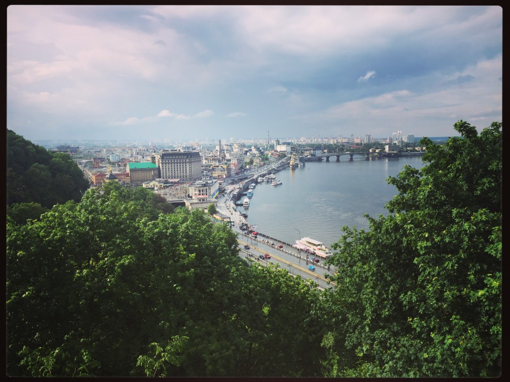 Panorama sur Kiev et sur le Dniepr