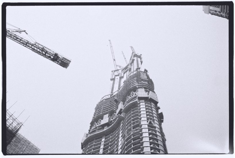 Construction de la tour 606 à Wuhan