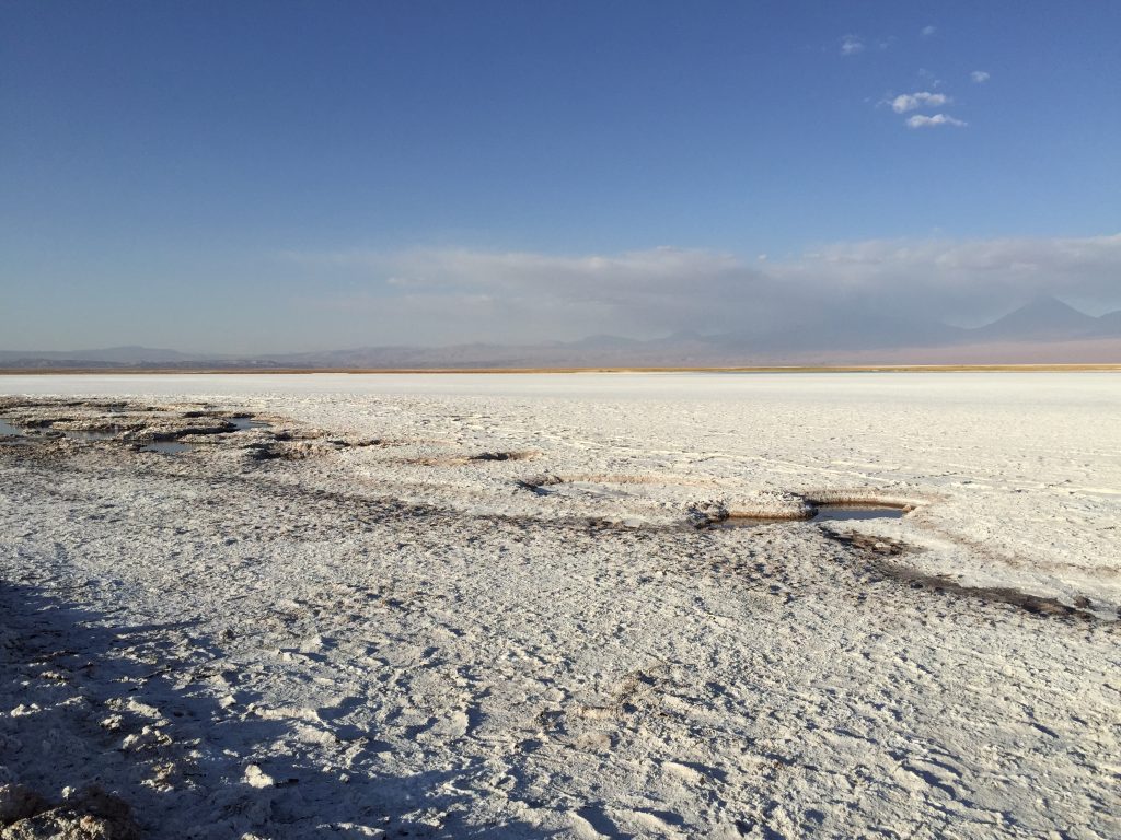 Un désert de sel dans le nord du Chili