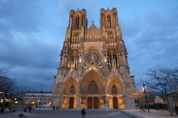La cathédrale de Reims, l'une des villes les plus ensoleillées de France