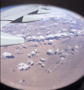 Survol du désert de Gobi