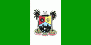 L'emblème de la ville de Lagos, la plus grande ville d'Afrique