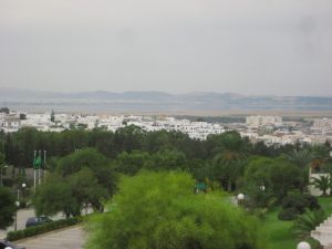 Vue sur la ville de Tunis depuis les hauteurs de la Marsa