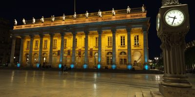 L'Opéra national de Bordeaux, la nuit