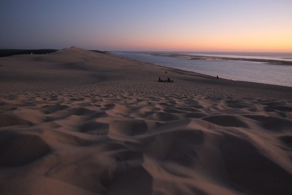 La dune du Pilat au crépuscule, un soir d'été