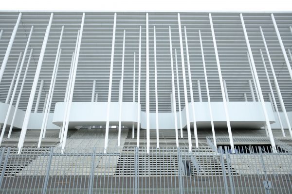 Les tribunes du stade de football à Bordeaux