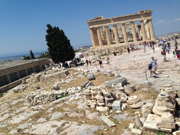 Les ruines de l'Acropole à Athènes, classées à l'UNESCO
