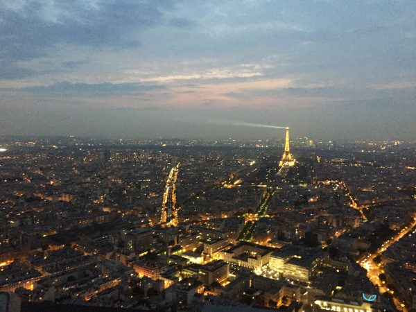 Paris la ville lumière depuis la tour Montparnasse