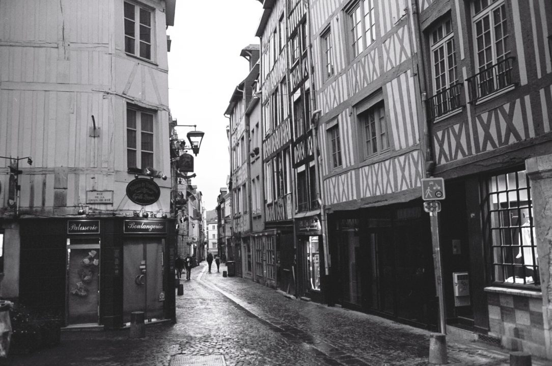 Une des rues du centre ville de Rouen