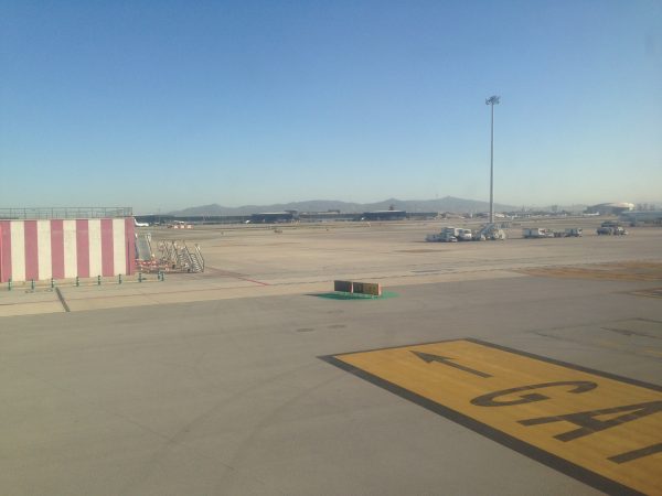 Aéroport de Barcelone, sous le soleil