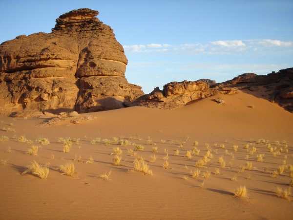 Akakus un massif désertique dans le sud de la Libye