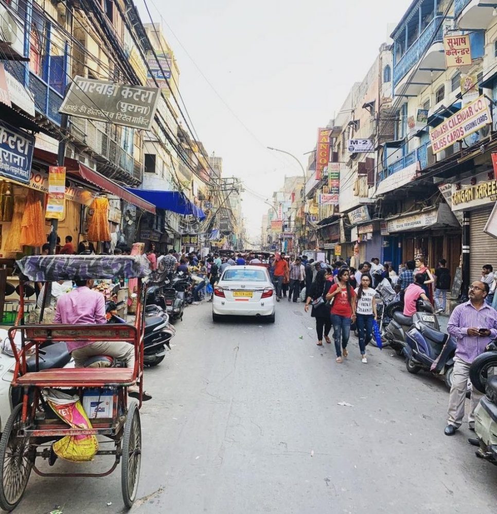 Les rues bondées de Delhi