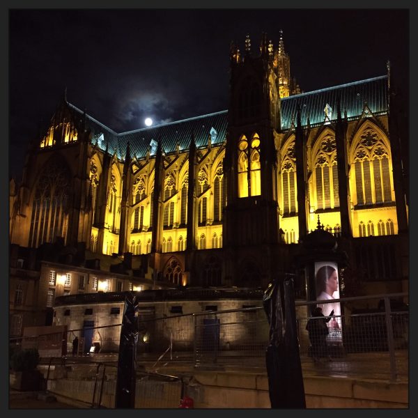 La cathédrale de Metz pendant la nuit