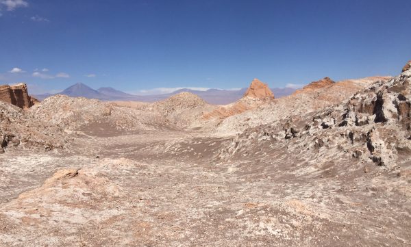 La vallée de la lune dans le désert d'Atacama au Chili