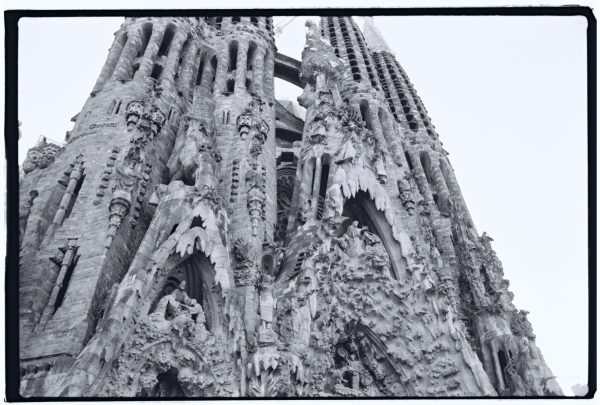 La façade sud de la basilique de la Sagrada Familia, Gaudi Barcelone