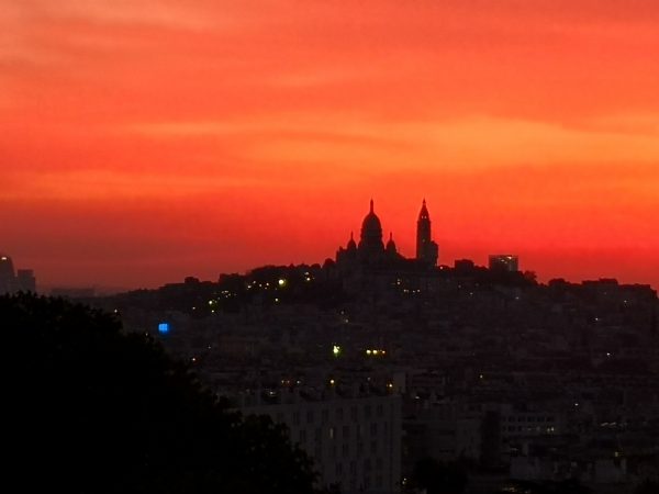 Un coucher de soleil incroyable sur Montmartre