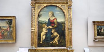 Le tableau de la belle jardinière de Raphaël au Louvre