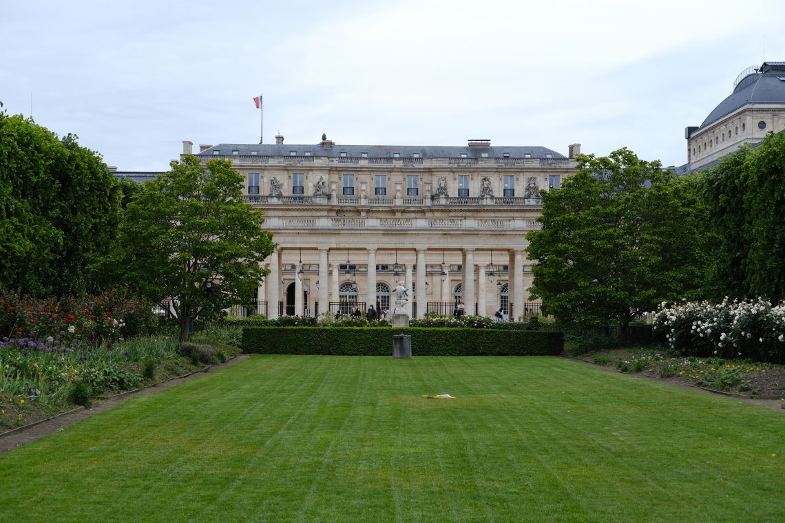 Les pelouses du jardin du Palais Royal