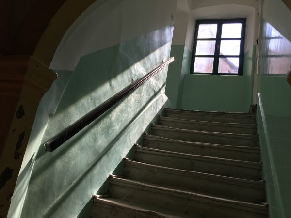 L'escalier pour rejoindre ma chambre à Sibenik