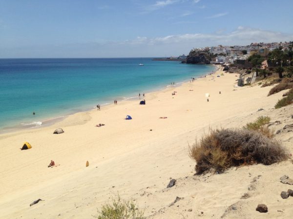 une jolie plage dans le sud est de Fuerteventura