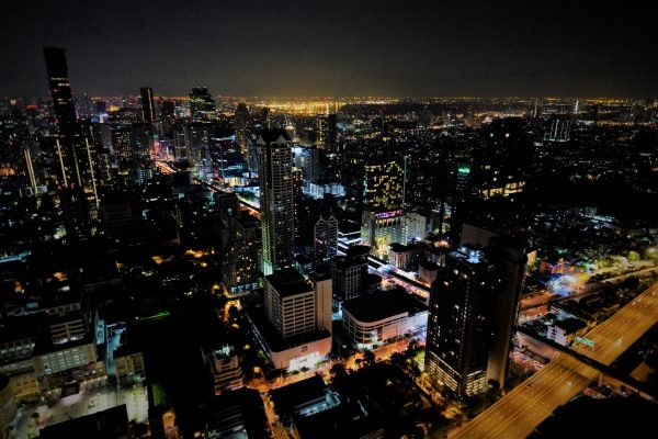 Bangkok la nuit depuis le bar de Lebua